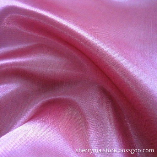 First-rate moisture absorption plain organza fabric